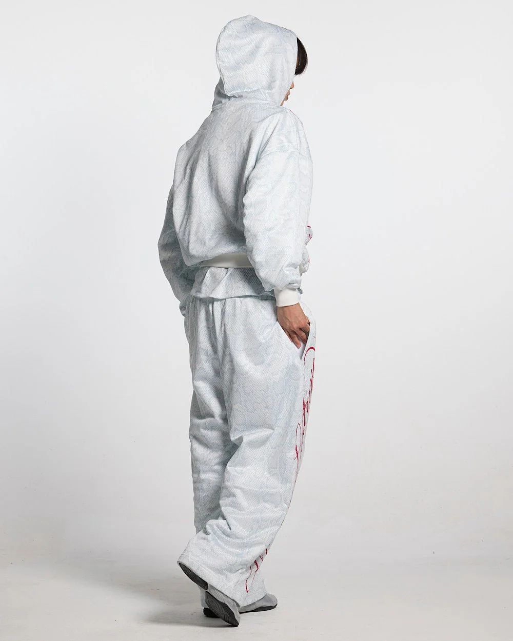 RIOT MESH HOODIE WHITE - Image 6