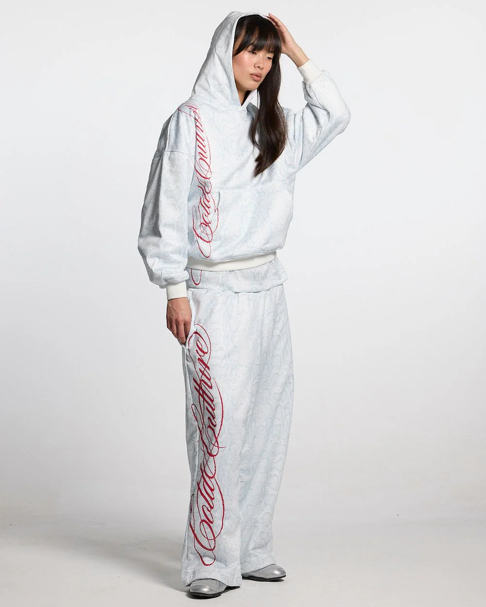 RIOT MESH SWEATPANTS WHITE - Image 7