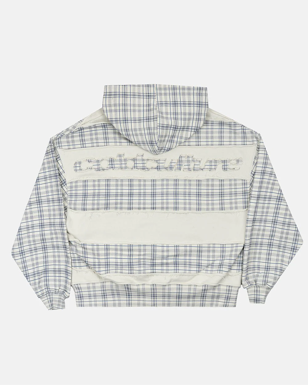 RIPPED ZIP HOODIE WHITE - Image 6