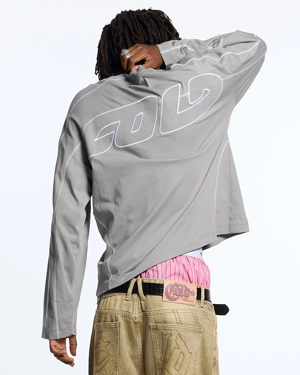 ROLLER LONGSLEEVE TEE GREY - Image 2