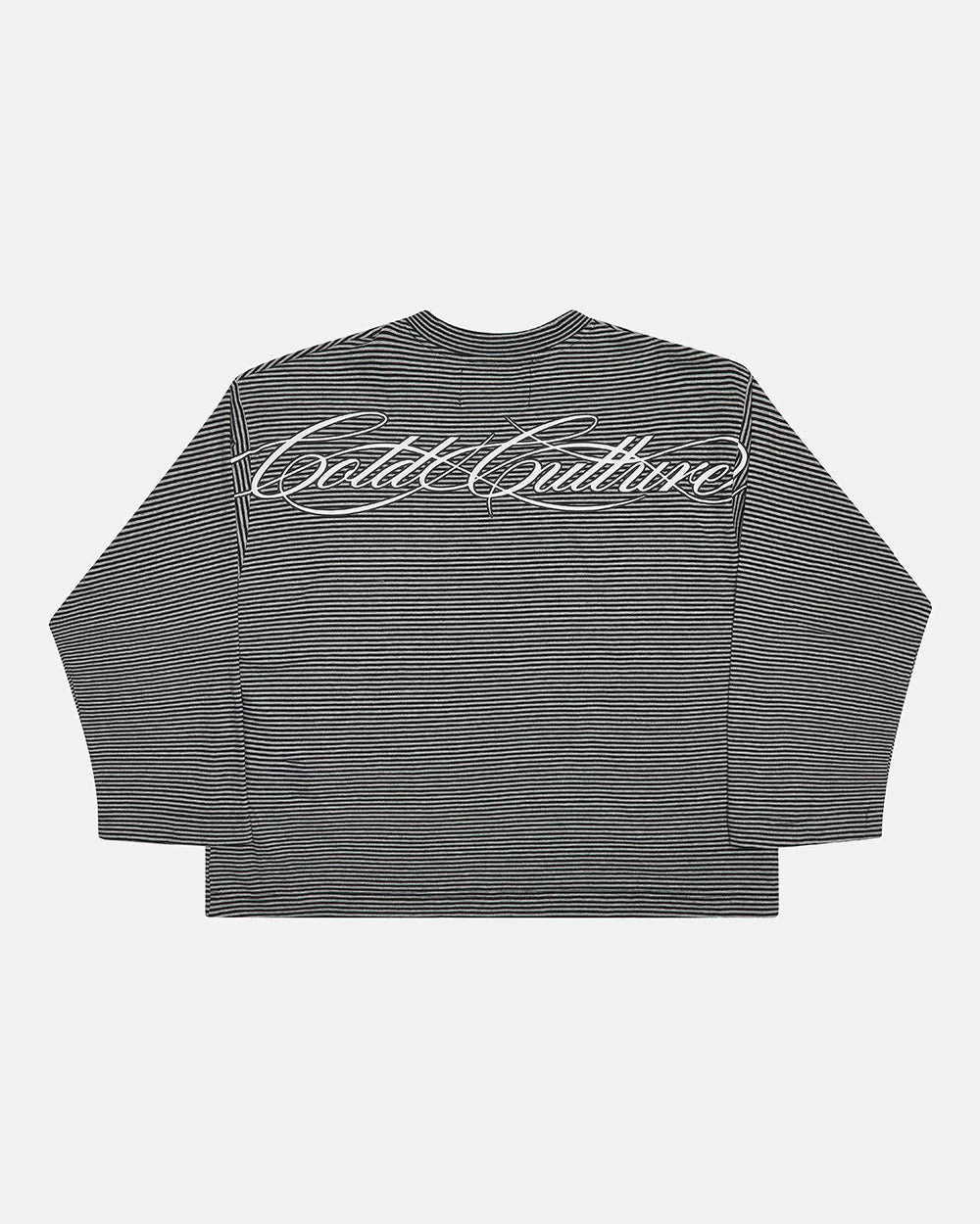 SCRIPT STRIPES LONGSLEEVE BLACK