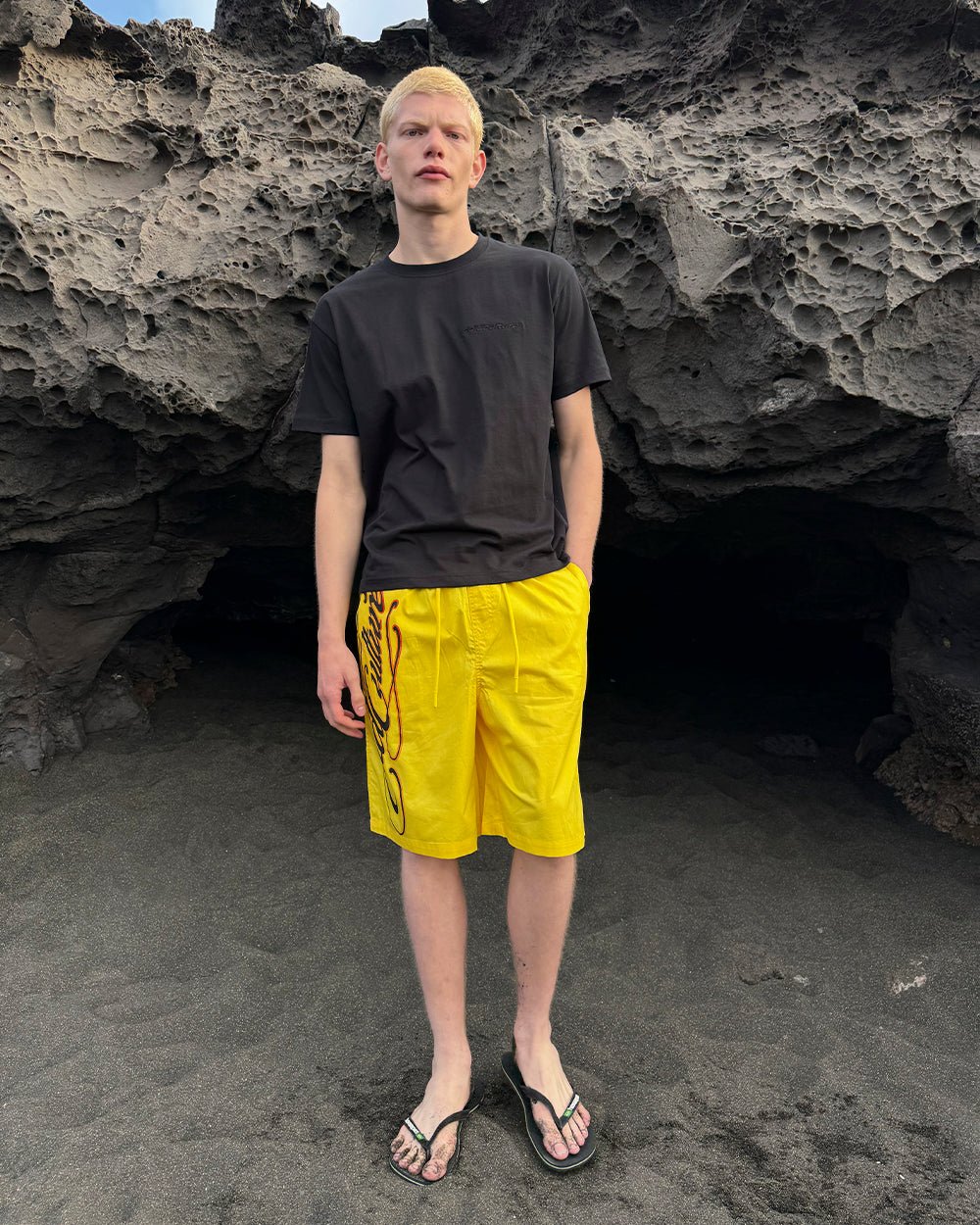 SCRIPT SWIMSHORTS YELLOW - Image 10