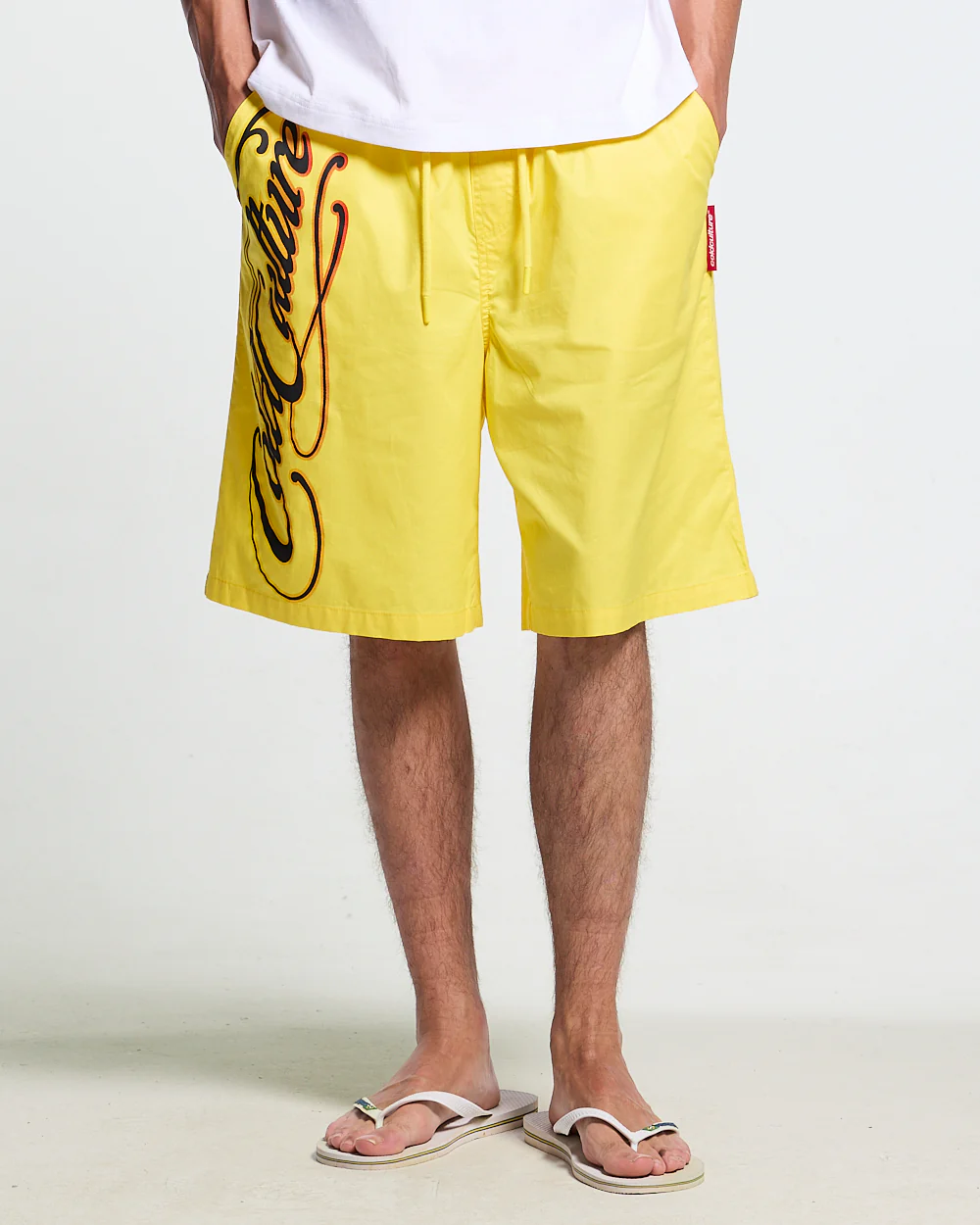 SCRIPT SWIMSHORTS YELLOW - Image 4