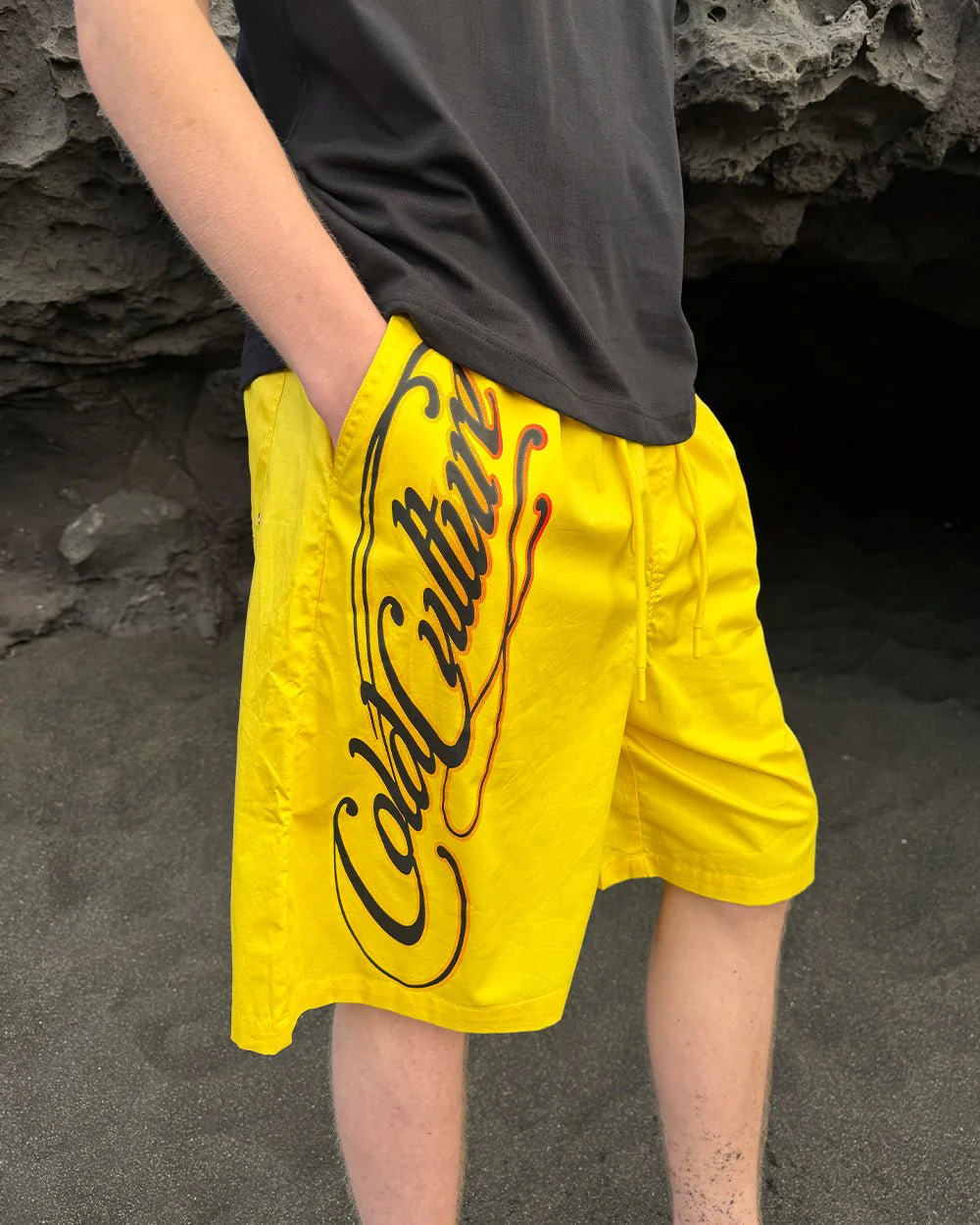 SCRIPT SWIMSHORTS YELLOW - Image 9