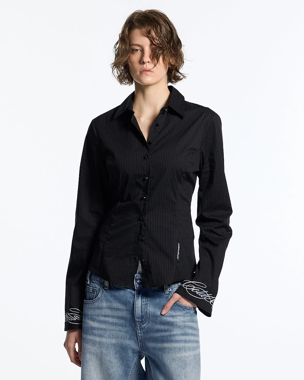 SCRIPT WORLDWIDE SHIRT DARK GREY