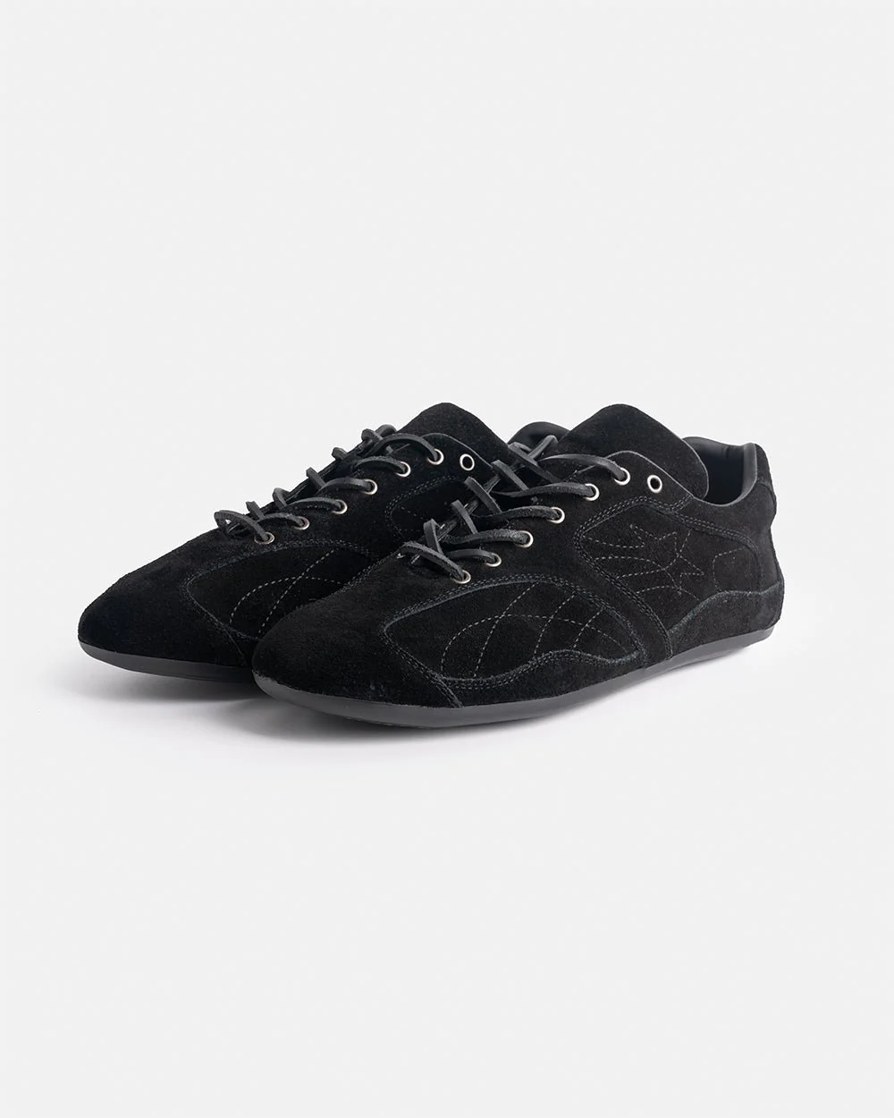 SILENT CODE SNEAKERS SUEDE BLACK - Image 4