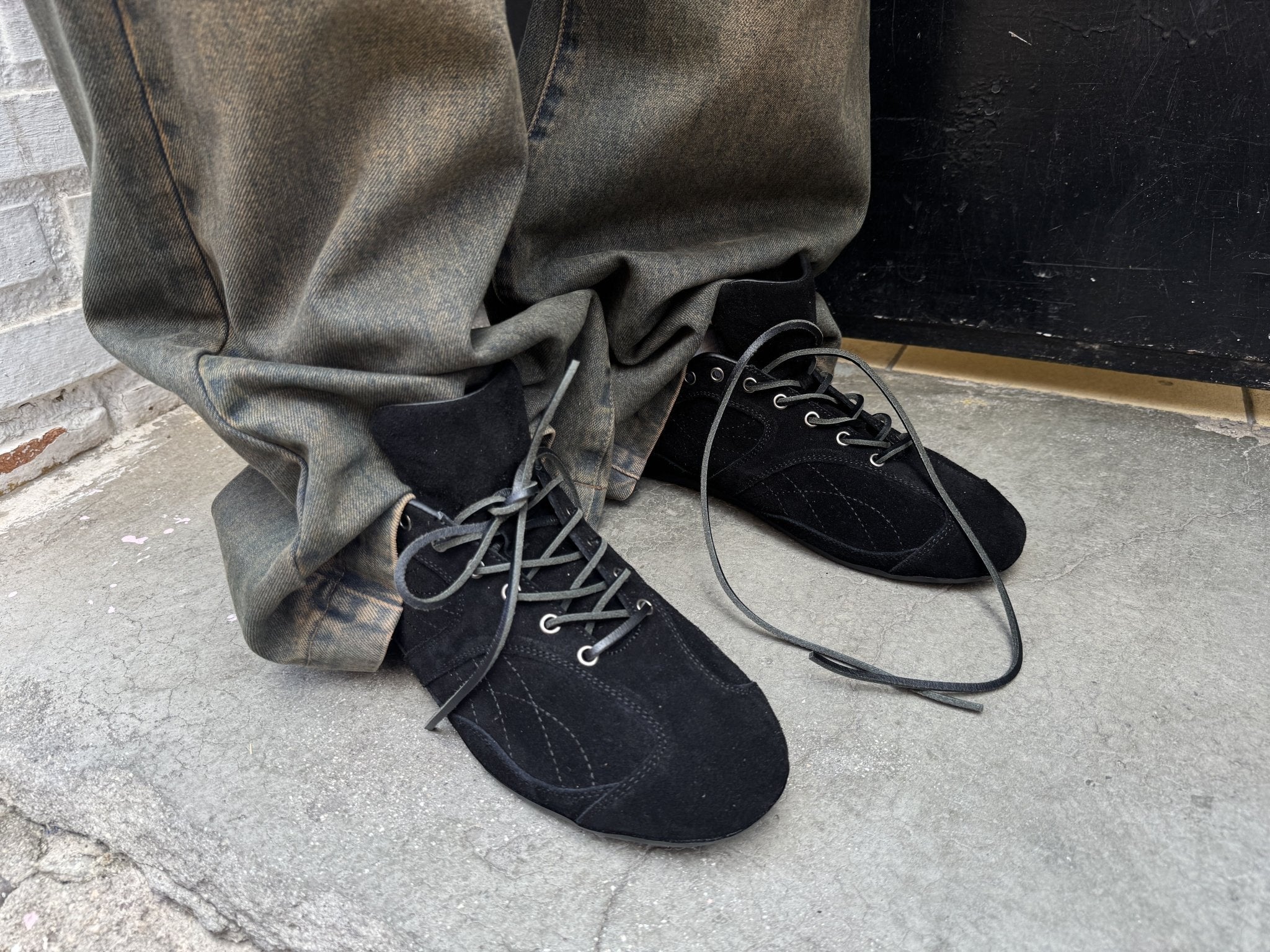 SILENT CODE SNEAKERS SUEDE BLACK - Image 8