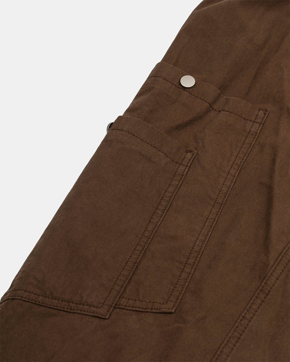 SOLID CARGO PANTS BROWN - Image 10