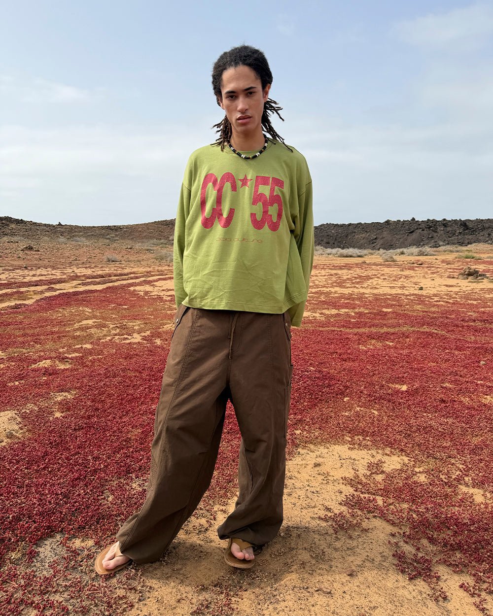 SOLID CARGO PANTS BROWN - Image 13