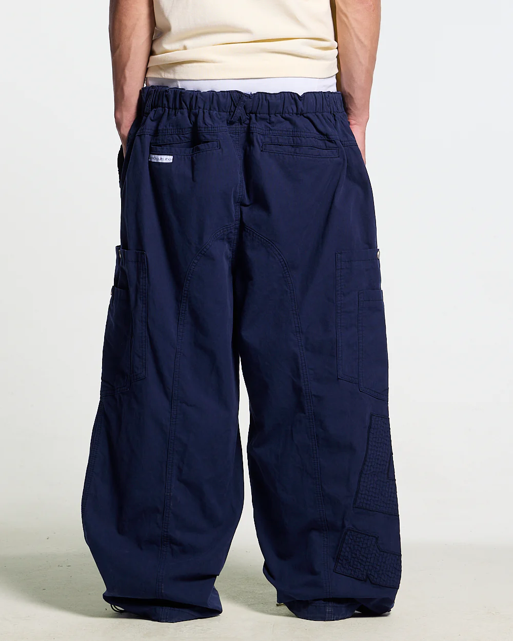 SOLID CARGO PANTS NAVY - Image 3