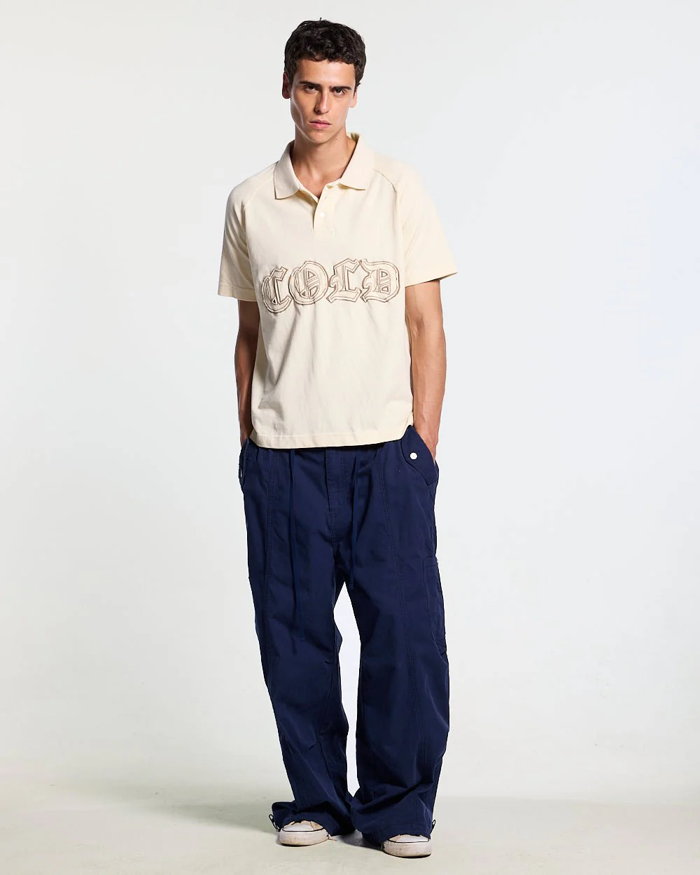 SOLID CARGO PANTS NAVY - Image 5
