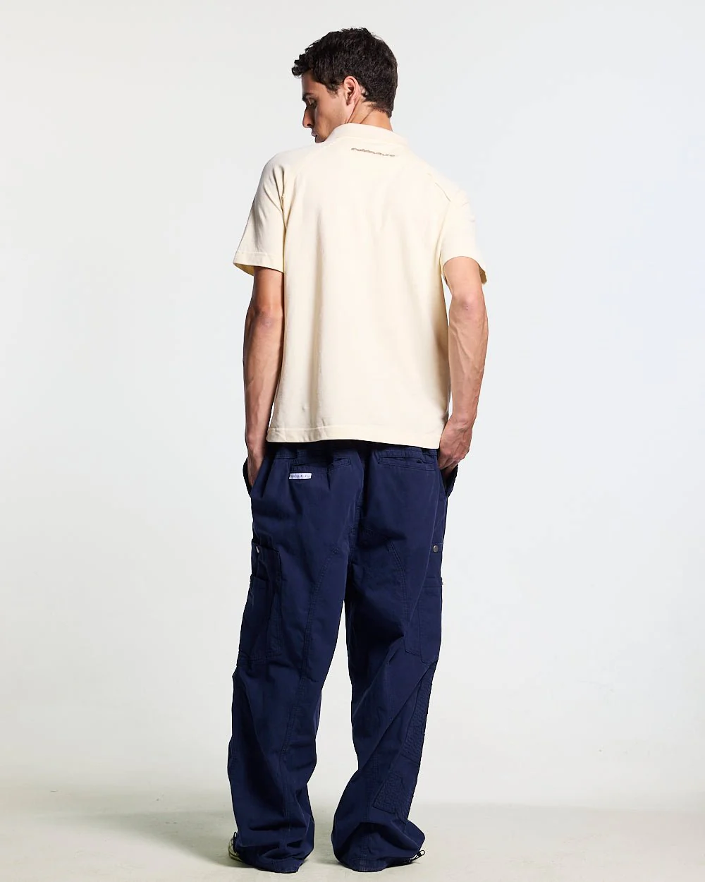 SOLID CARGO PANTS NAVY - Image 7