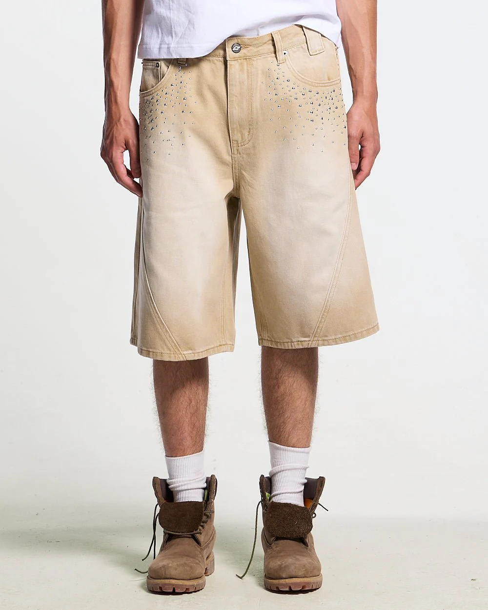 SPARK SHORTS BEIGE - Image 2