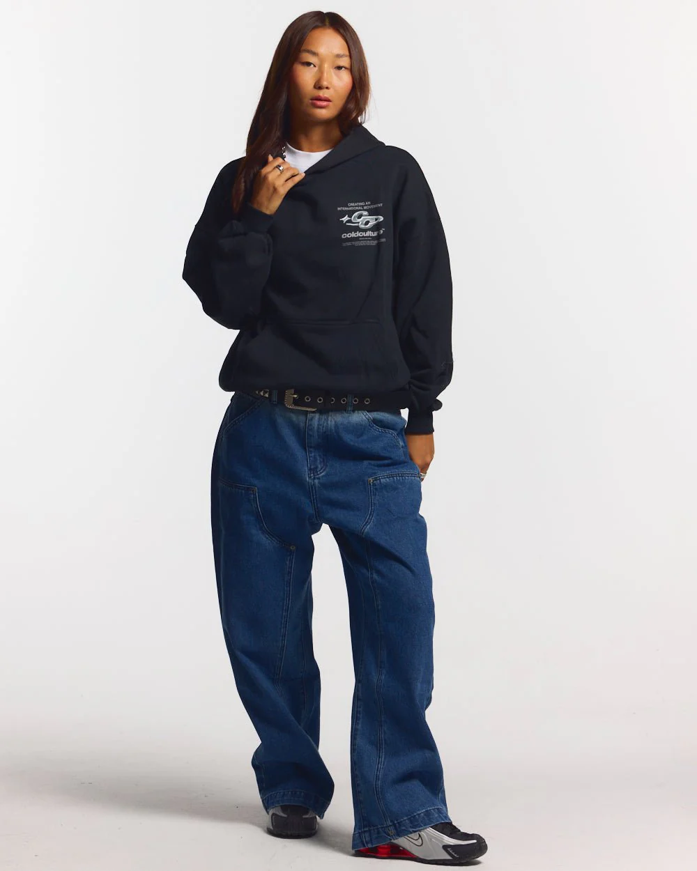 SPARKLY HOODIE BLACK - Image 5