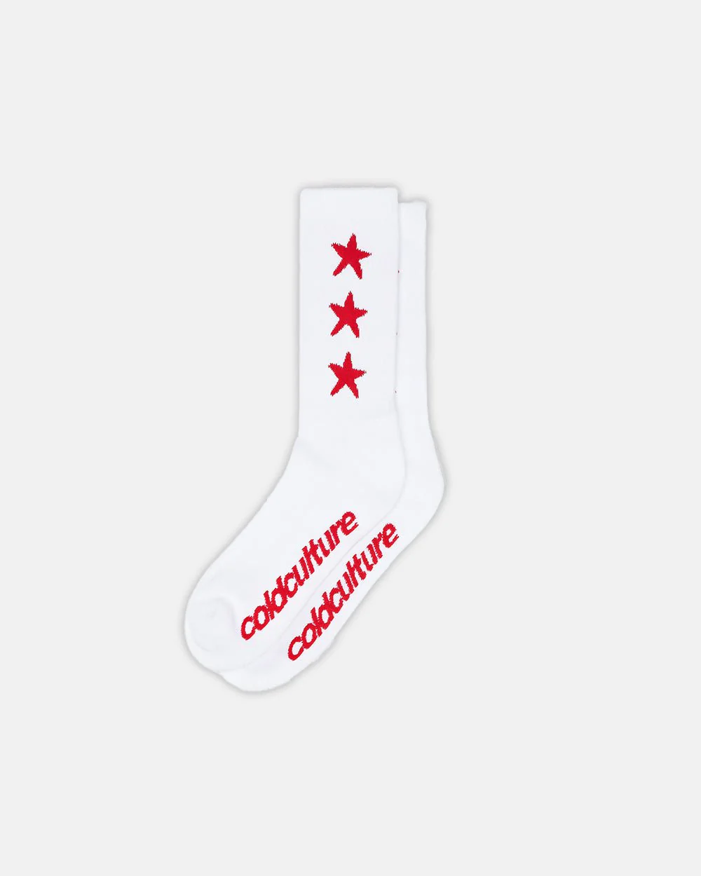STARRY SOCKS RED/WHITE