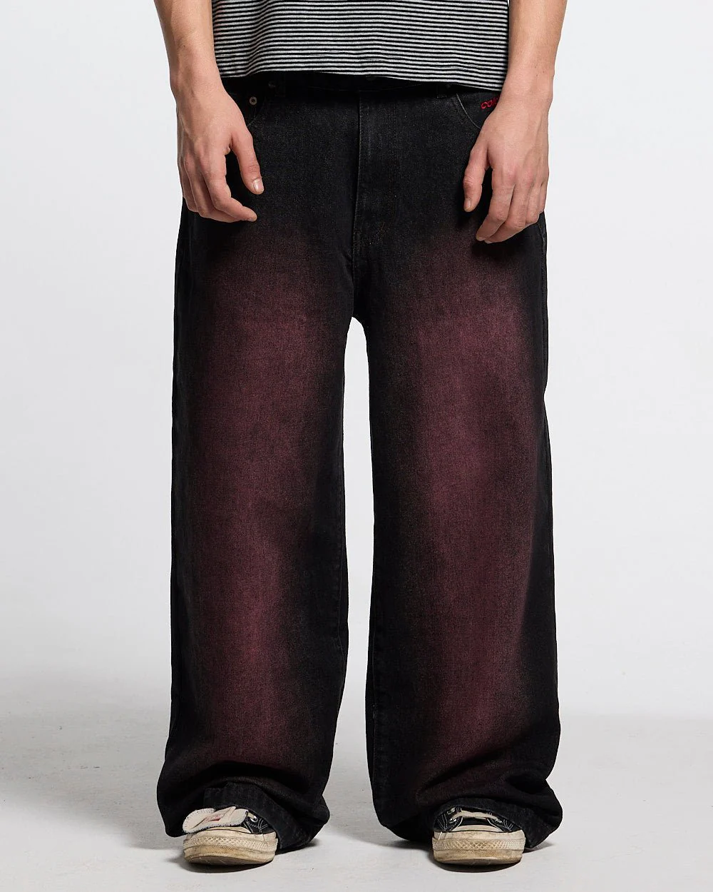 STARS V2 PANTS BURGUNDY - Image 3
