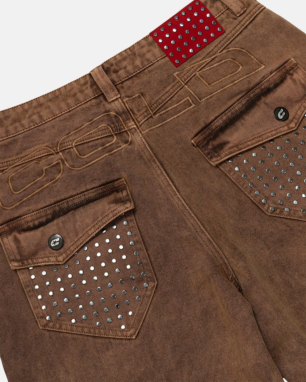 STUDS SHORT BROWN - Image 5