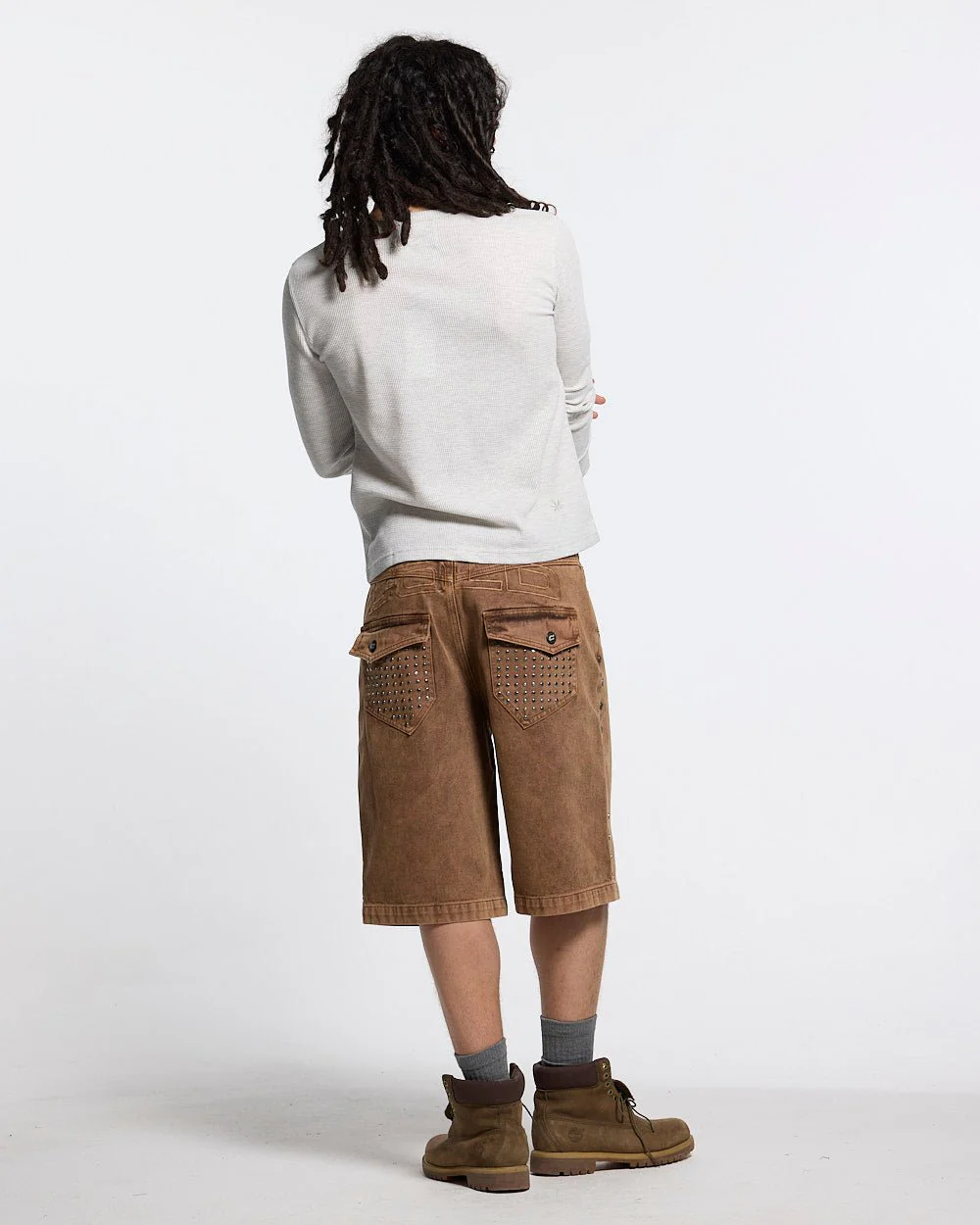 STUDS SHORT BROWN - Image 8