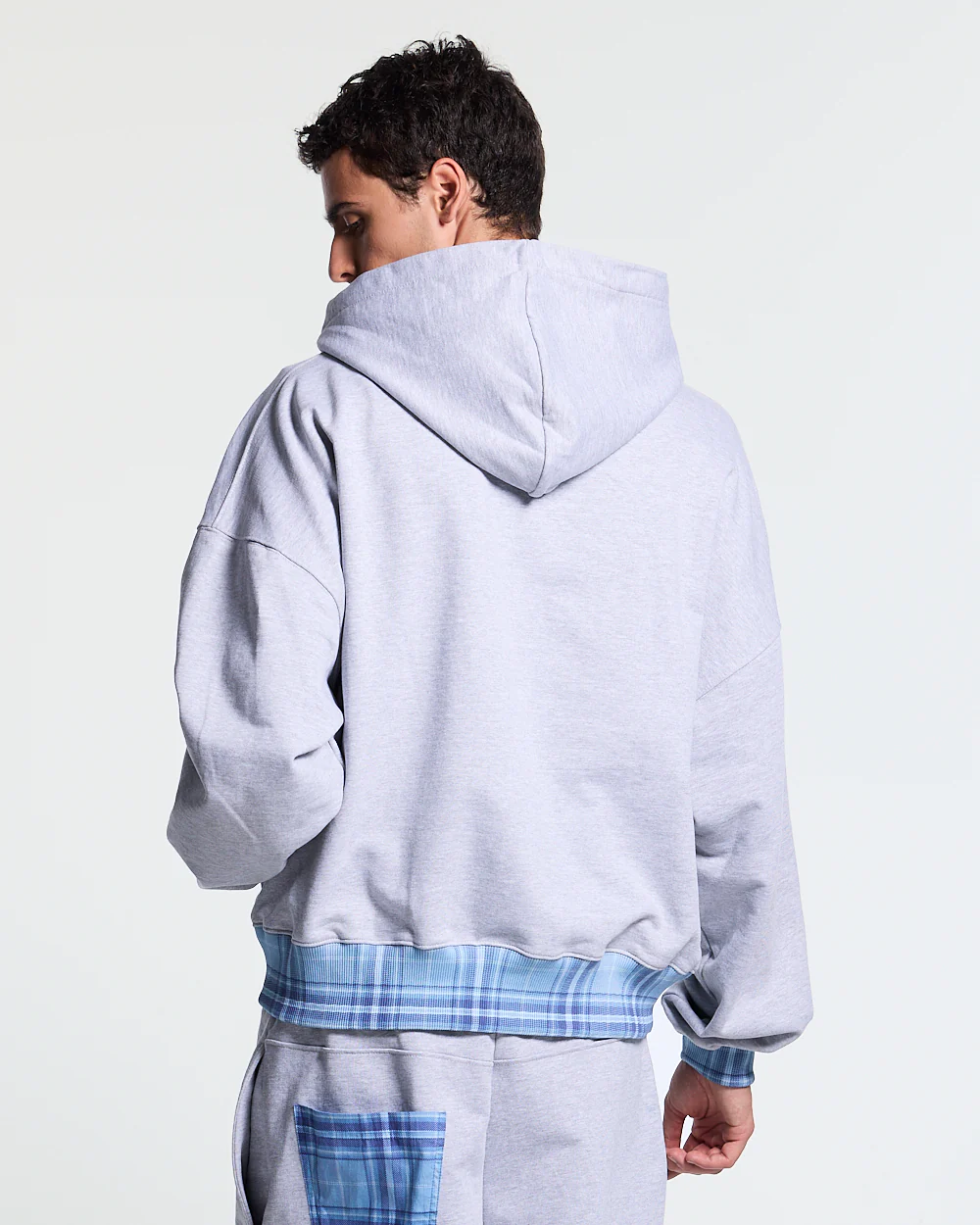 TAKE A PEAK ZIP HOODIE HEATHER GREY - Image 4