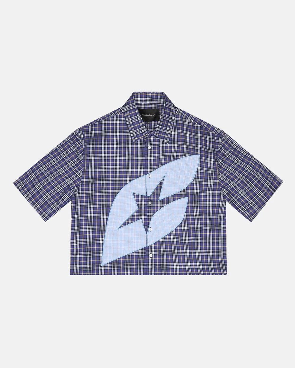 TARTAN C SHIRT DARK BLUE