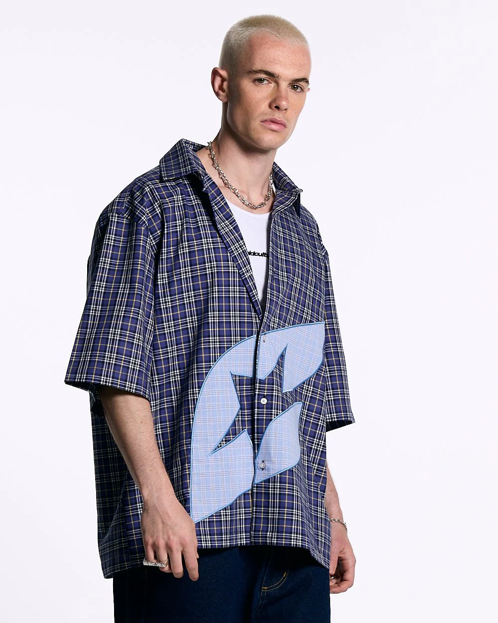 TARTAN C SHIRT DARK BLUE - Image 2