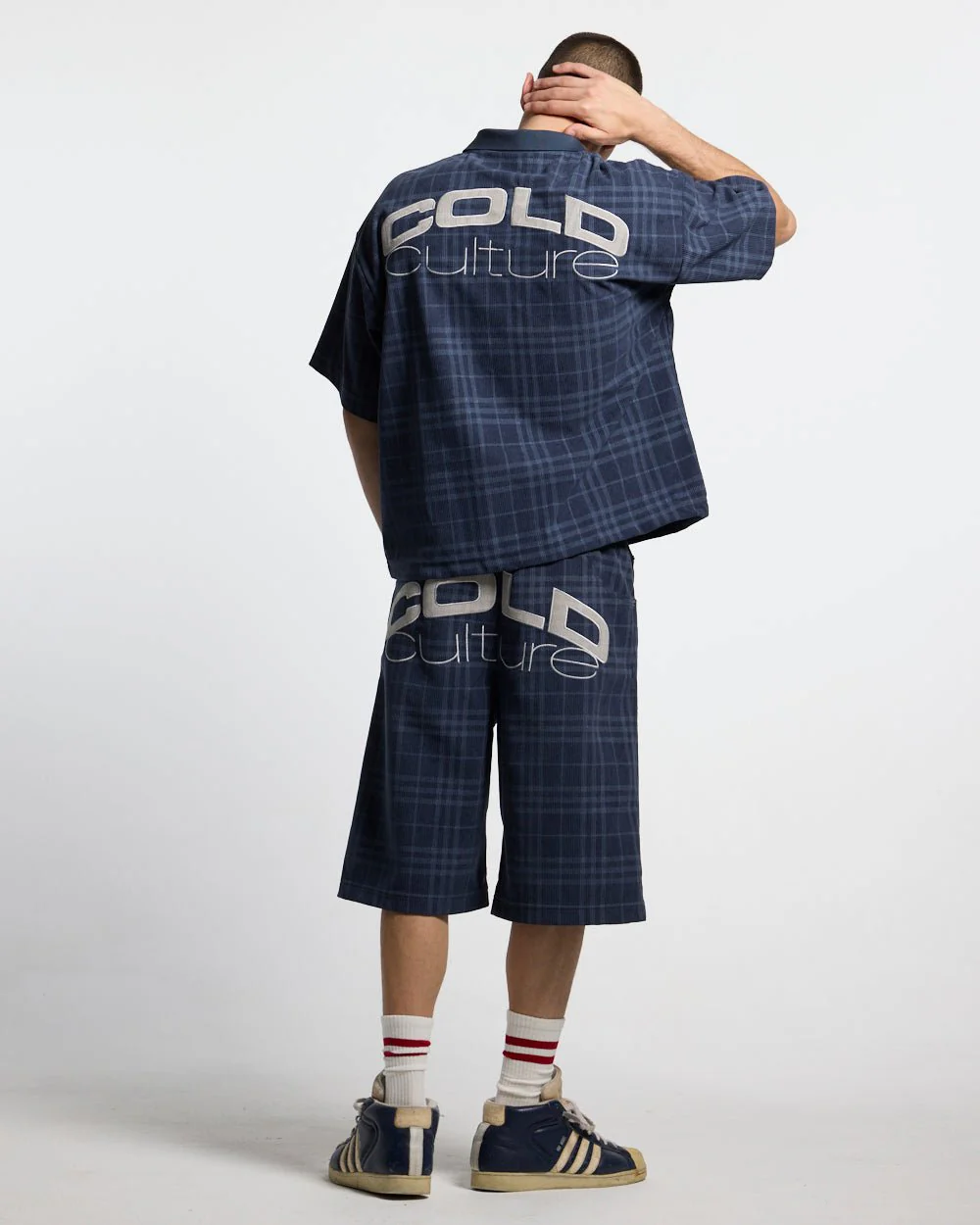 TARTAN CLUB SHORTS NAVY - Image 5