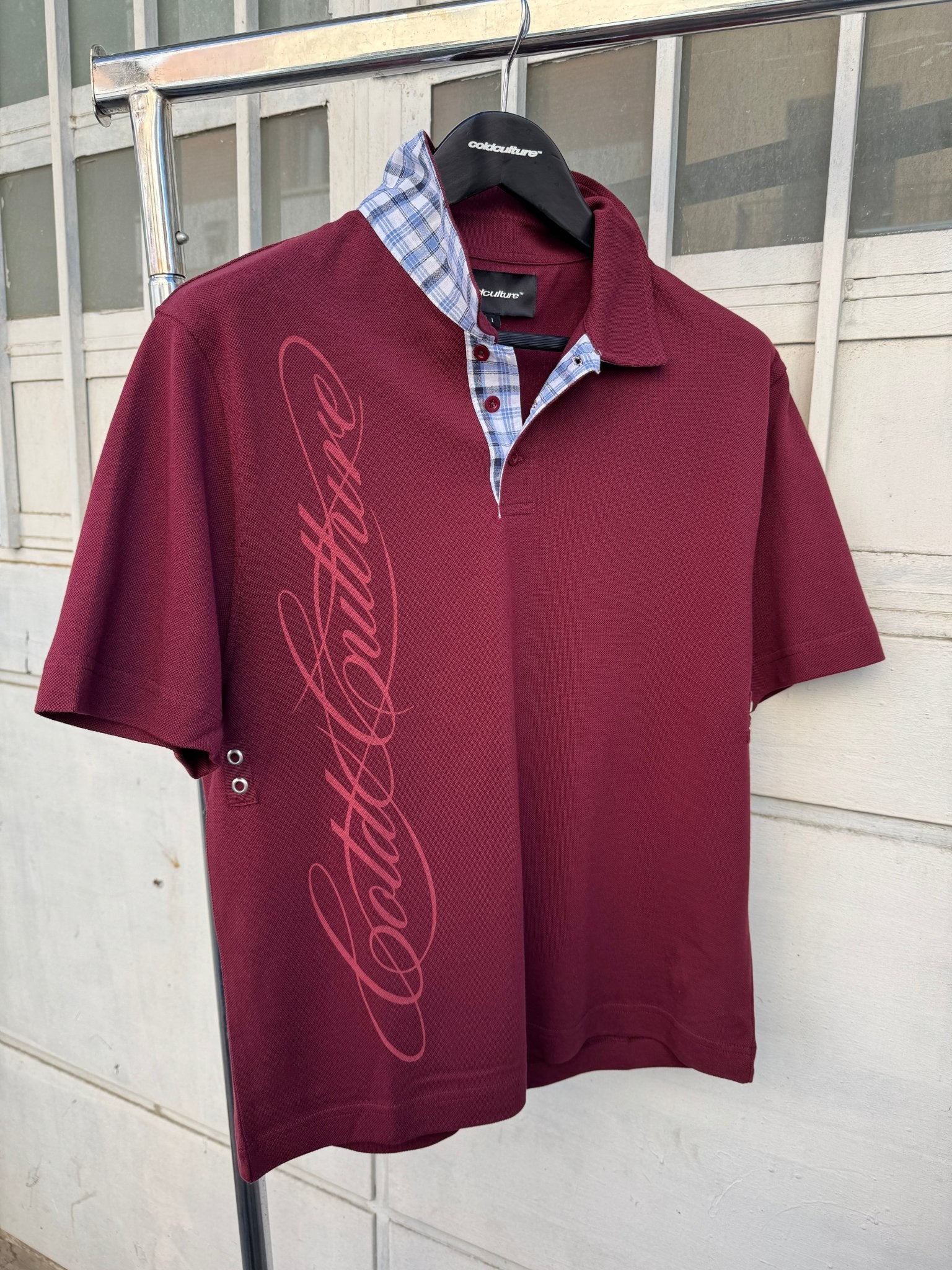 TARTAN SCRIPT POLO RED - Image 9