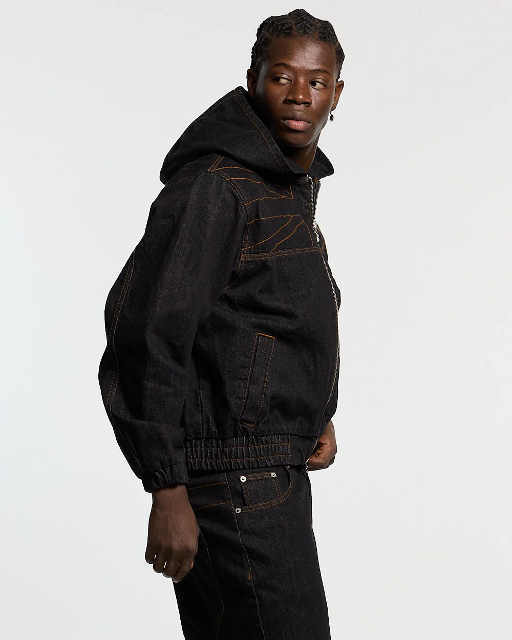 TOP BOY JACKET BLACK DENIM - Image 2