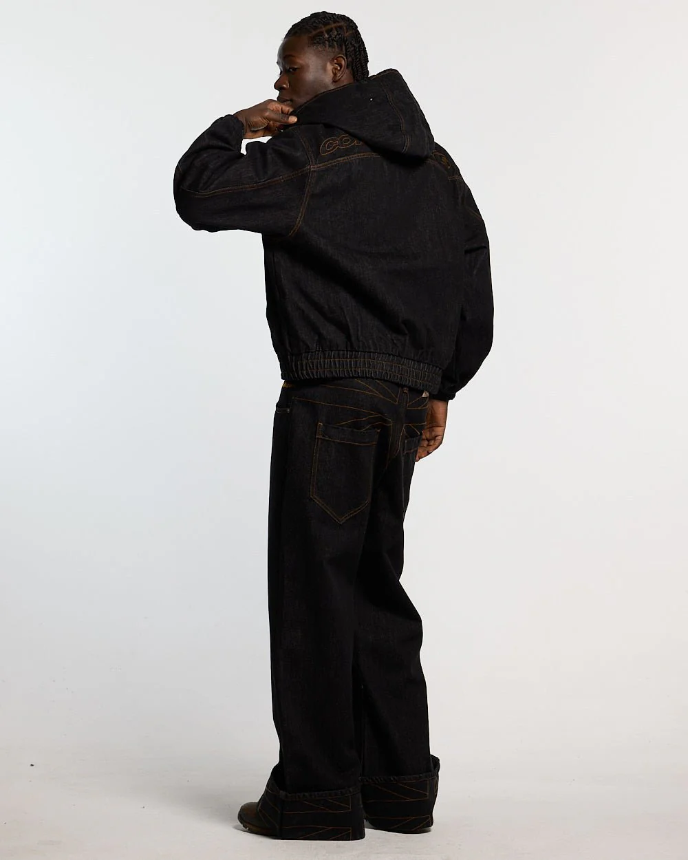 TOP BOY JACKET BLACK DENIM - Image 4