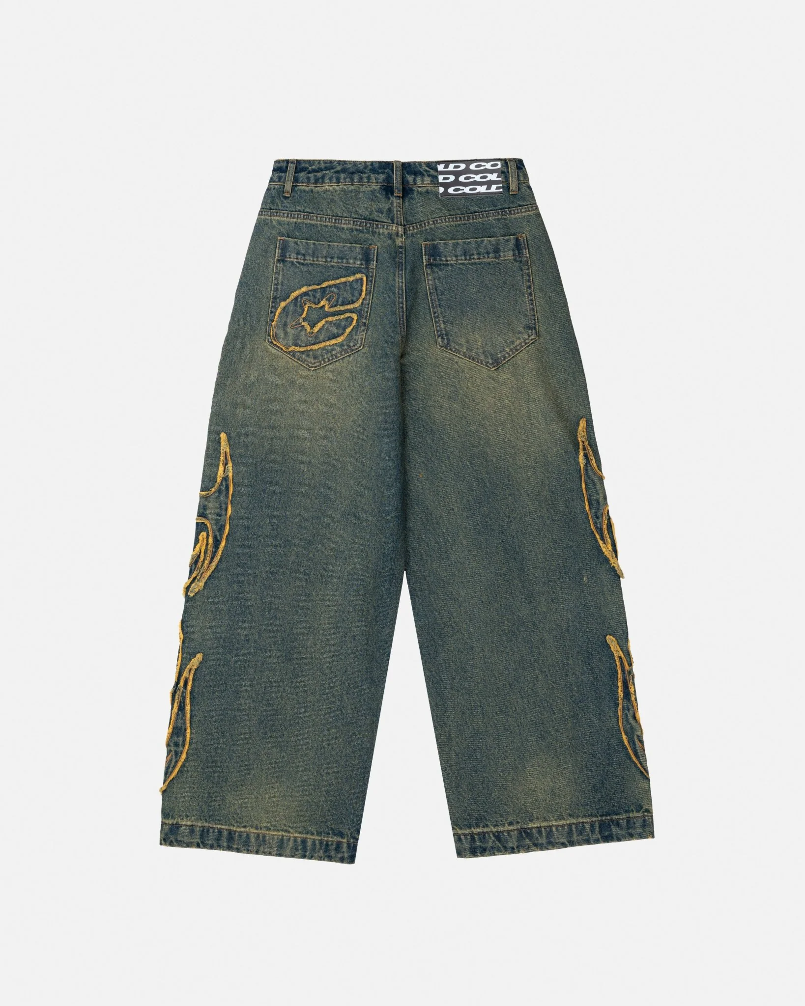 TRIBAL DISTRESSED V2 PANTS GREEN WASHED DENIM - Image 5