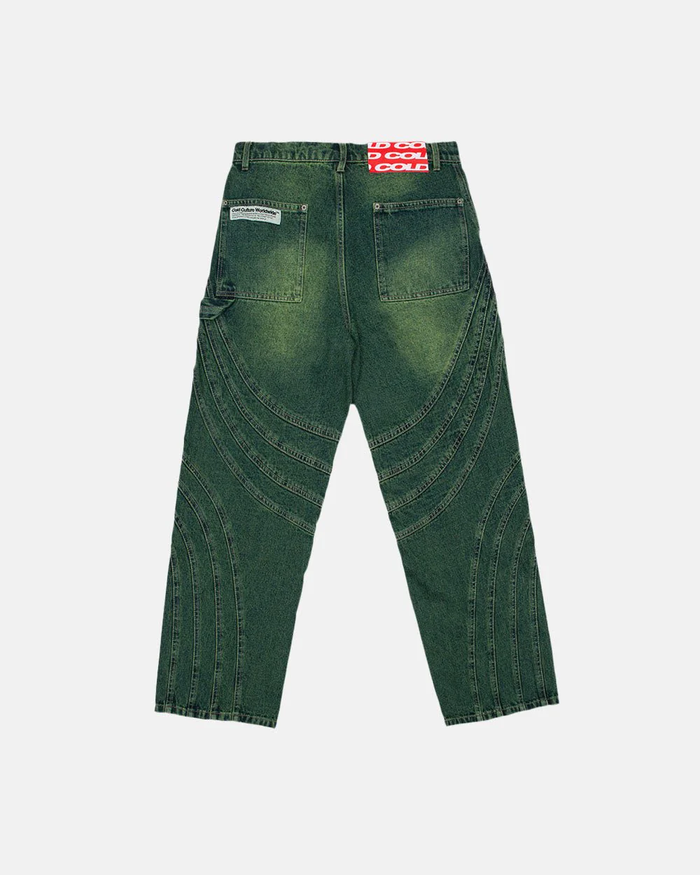 V1 MAZE PANTS GREEN DENIM - Image 3