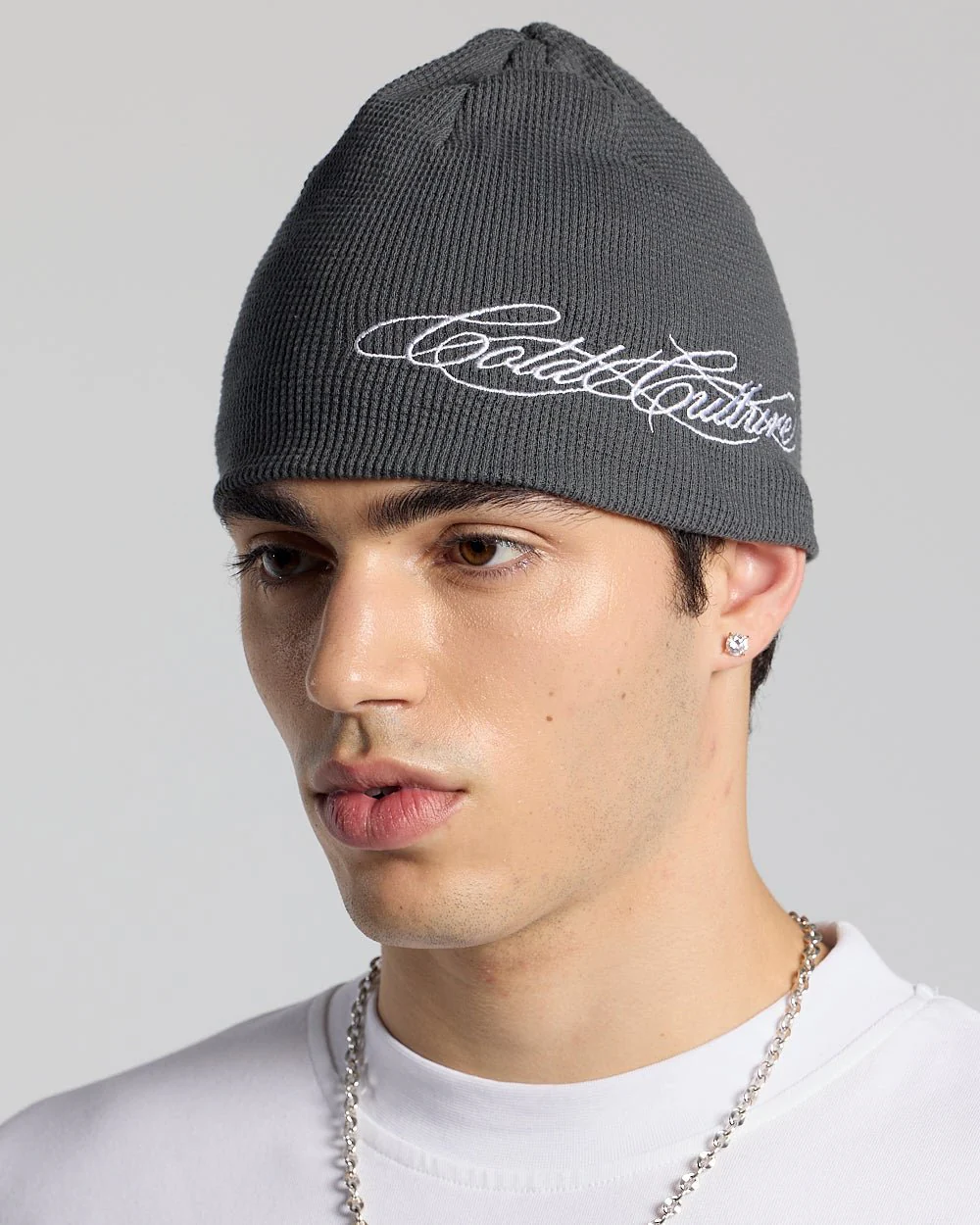 WAFFLE BEANIE BLACK - Image 3