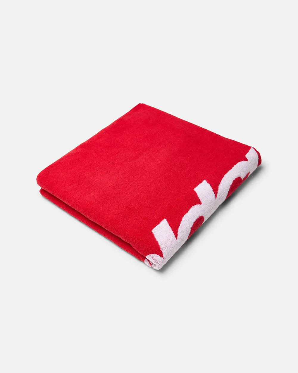 WORLDWIDE TOWEL VIVID RED AND WHITE - Image 3